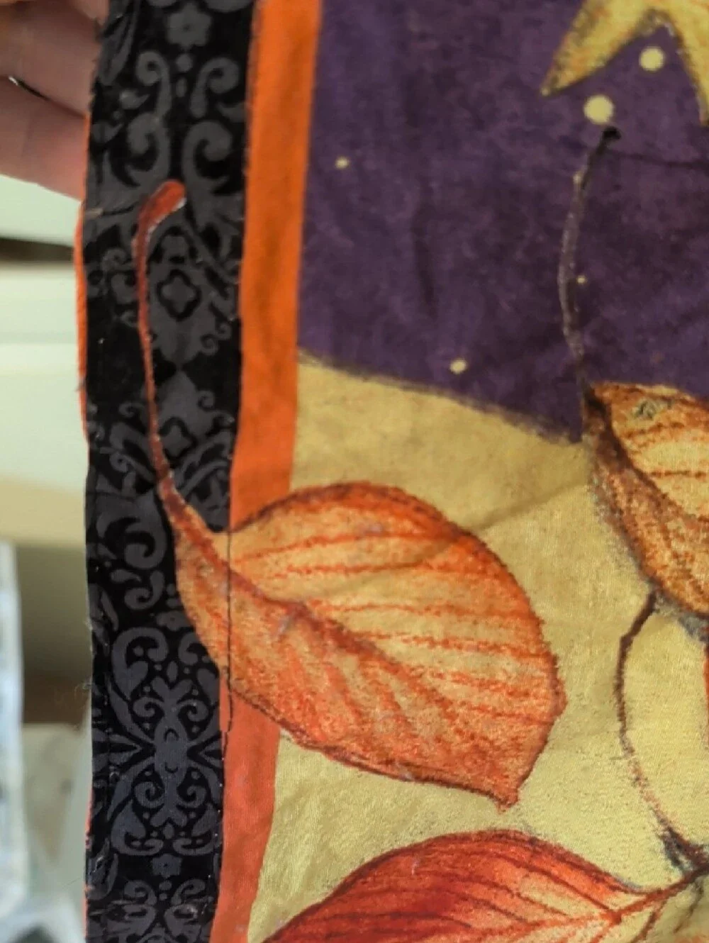 Halloween Pumpkin & Black Cat Quilt